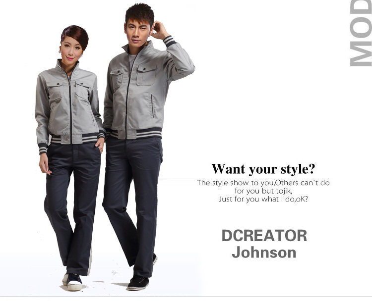 秋季灰色工作服 秋季灰色工作服