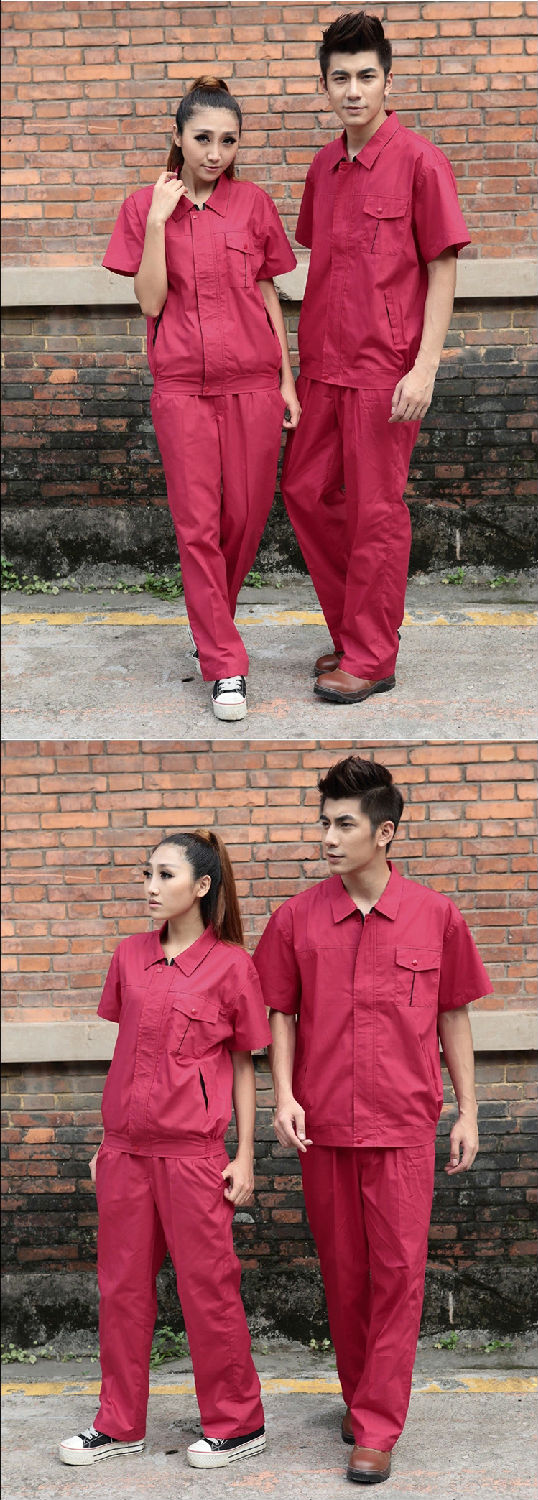 粉红色工作服 粉红色工作服