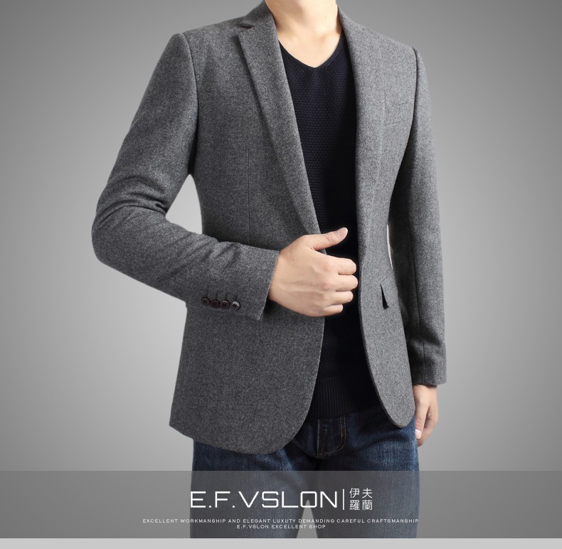 羊毛韩式西装 羊毛韩式西装