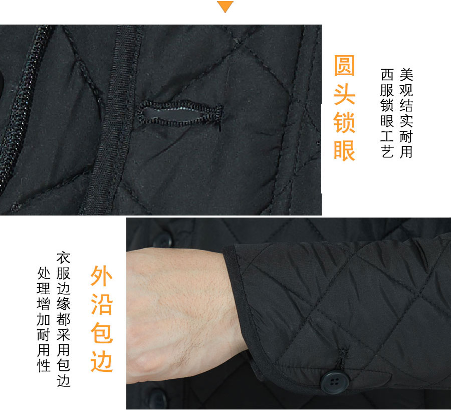 奔驰棉服的细节