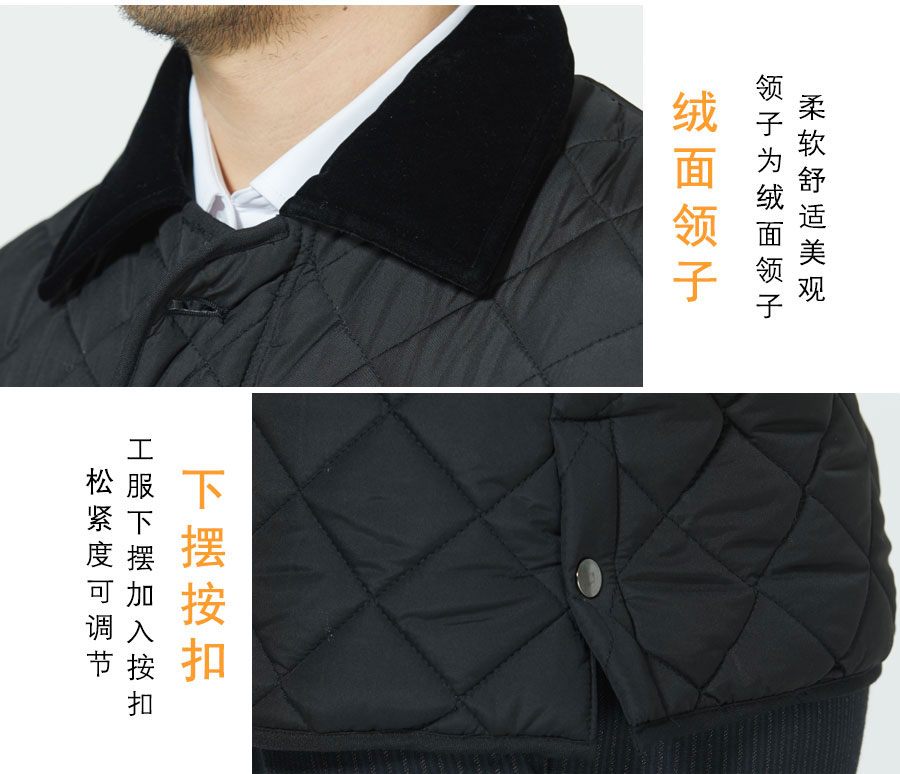 奔驰棉服的细节