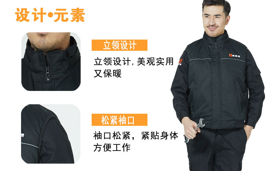 德师傅工作服马甲的设计亮点