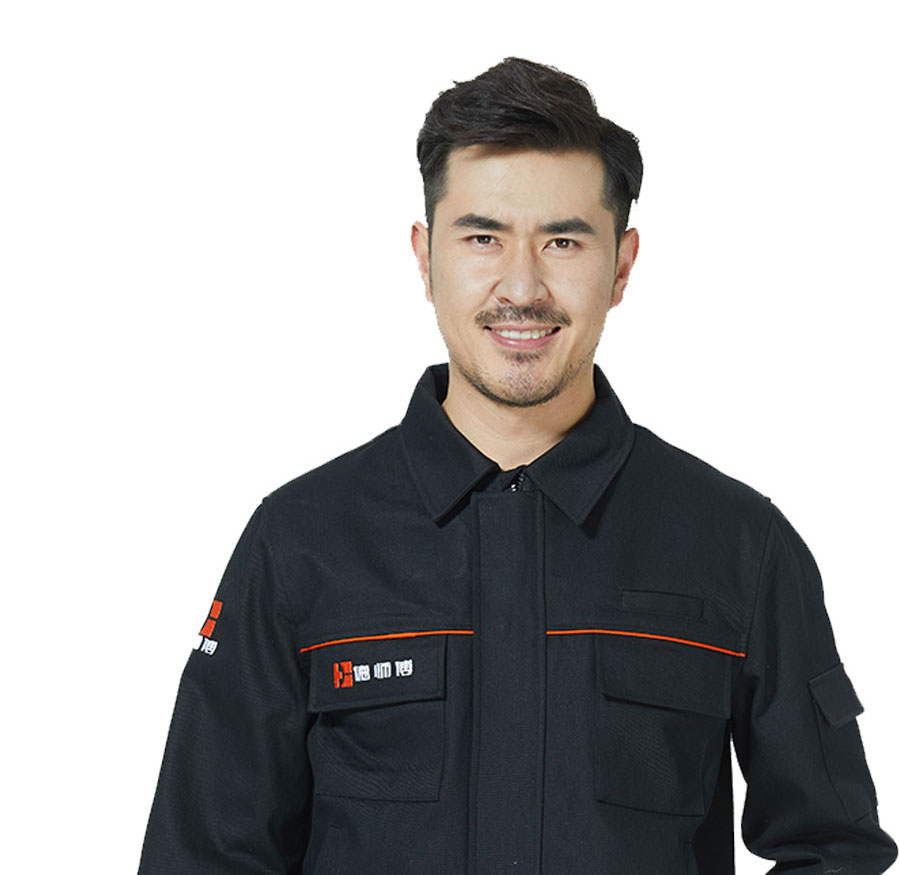 德师傅工作服模特展示