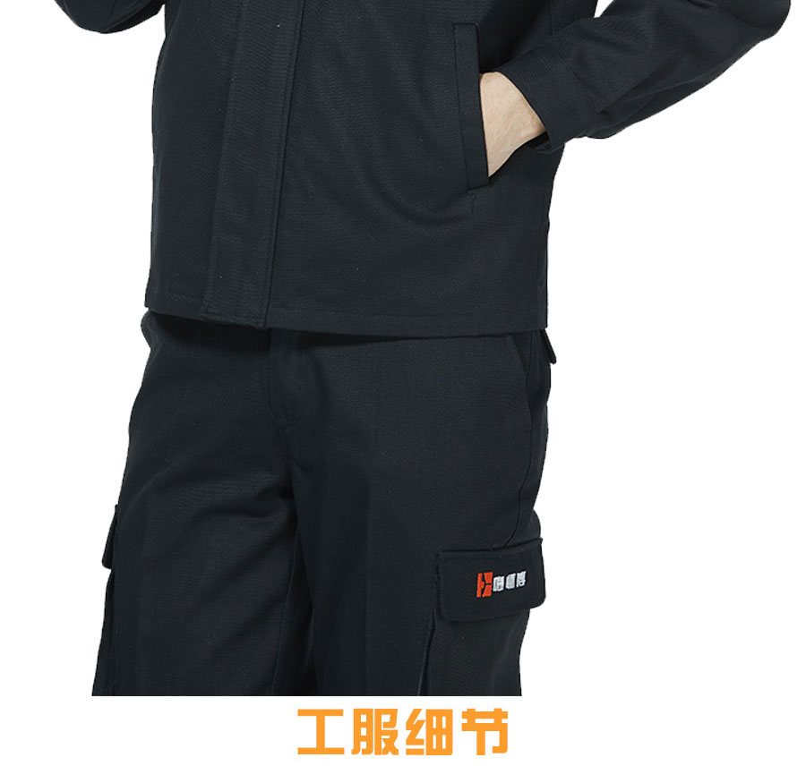 德师傅工作服模特侧面展示2