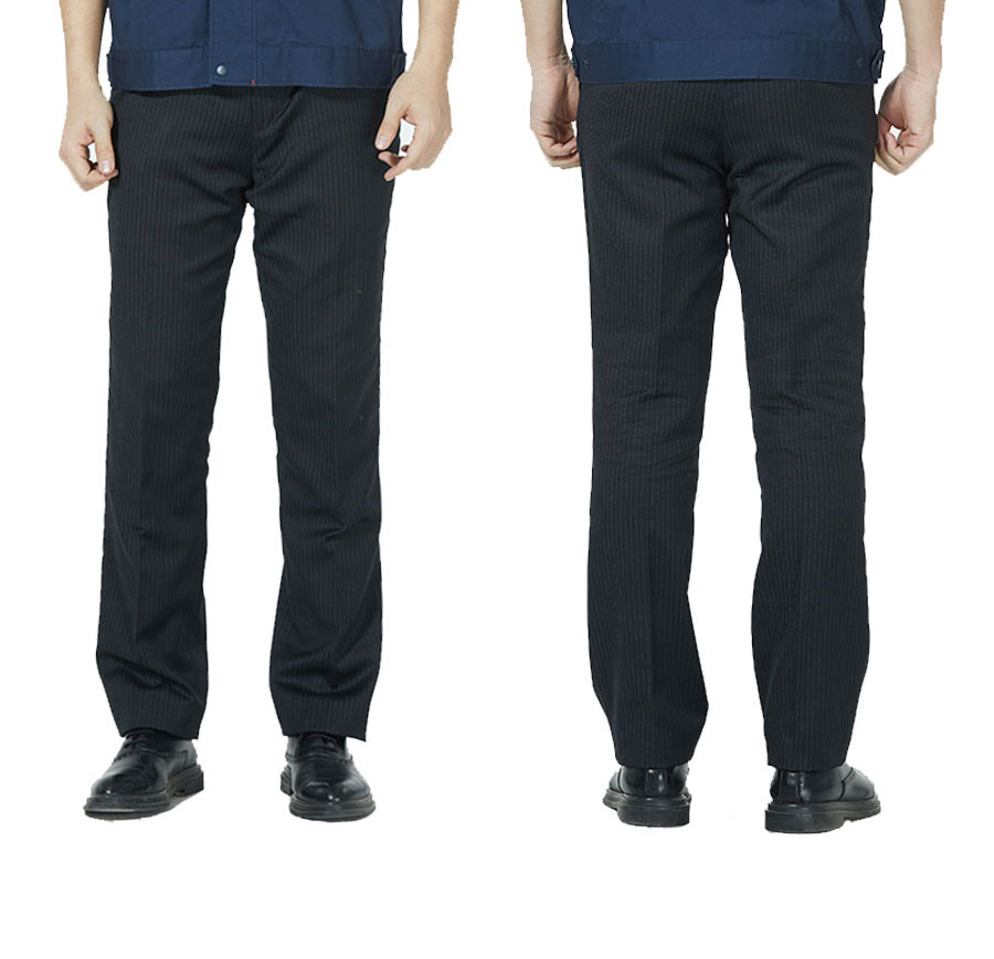 东方雨虹工作服模特正背面展示图下半身