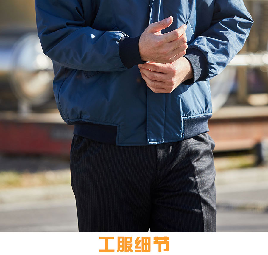 高频环境男棉服男模特展示图3下半身