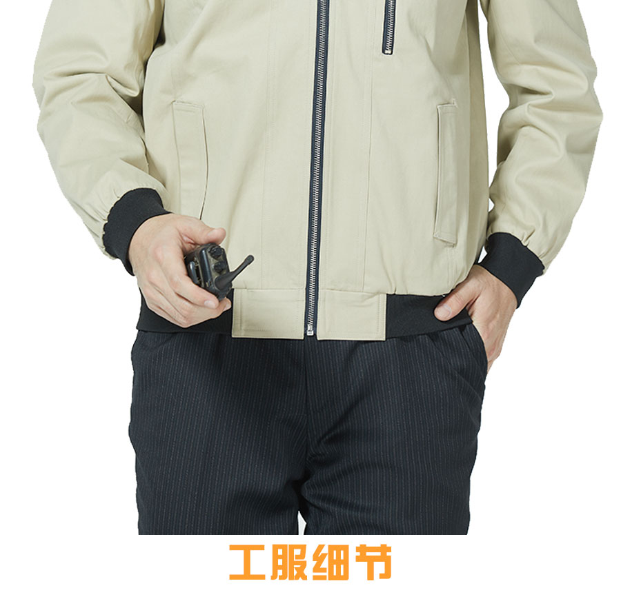 新款咖色工服模特展示图2
