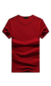夏季红色T恤